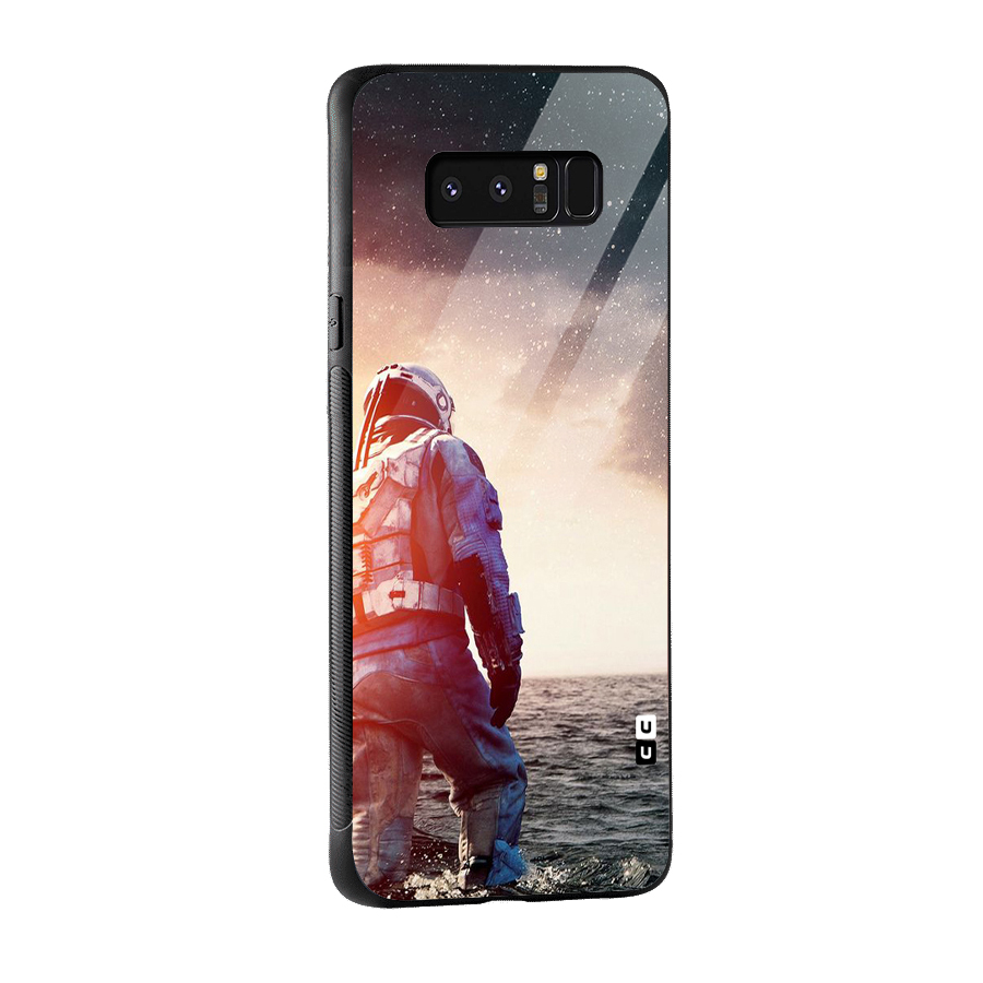 Water Astronaut Glass Back Case for Galaxy Note 8