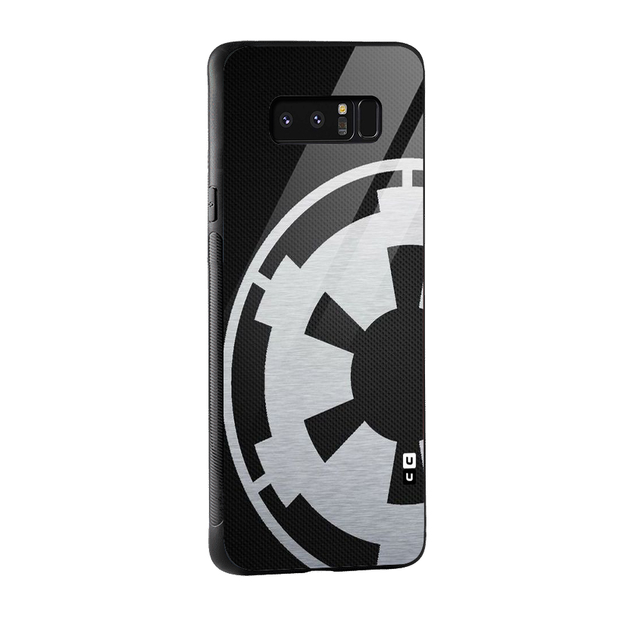 White Wheel Glass Back Case for Galaxy Note 8