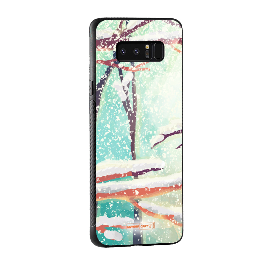 Winter Season Glass Back Case for Galaxy Note 8