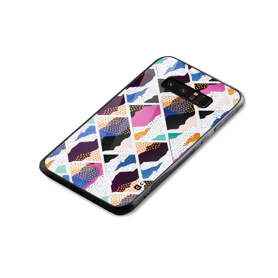 Abstract Polka Glass Back Case for Galaxy Note 8