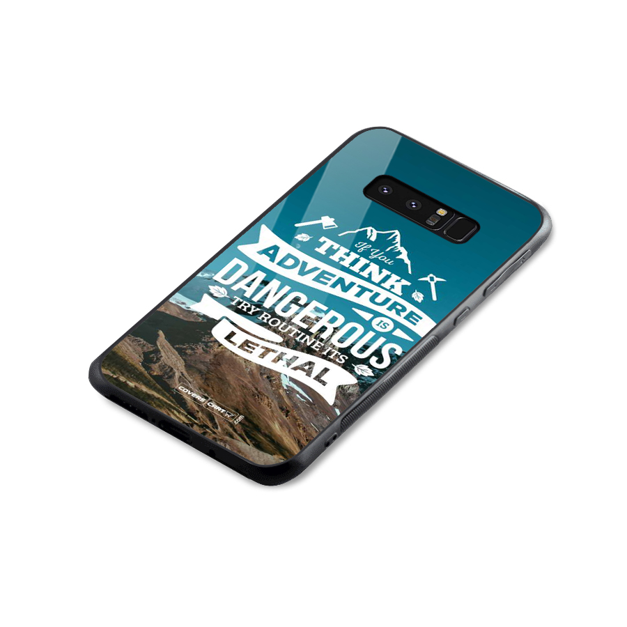 Adventure Dangerous Lethal Glass Back Case for Galaxy Note 8