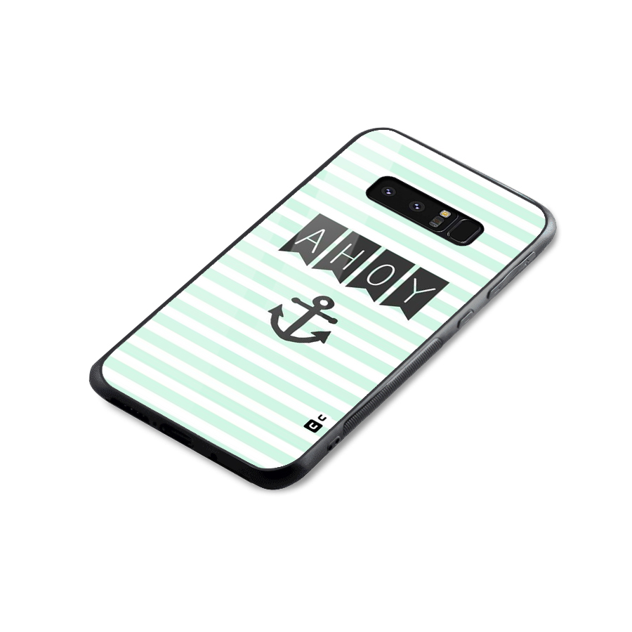 Ahoy Sailor Glass Back Case for Galaxy Note 8