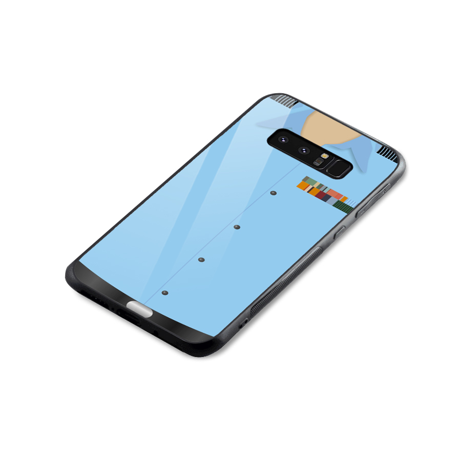 Air Force Uniform Glass Back Case for Galaxy Note 8