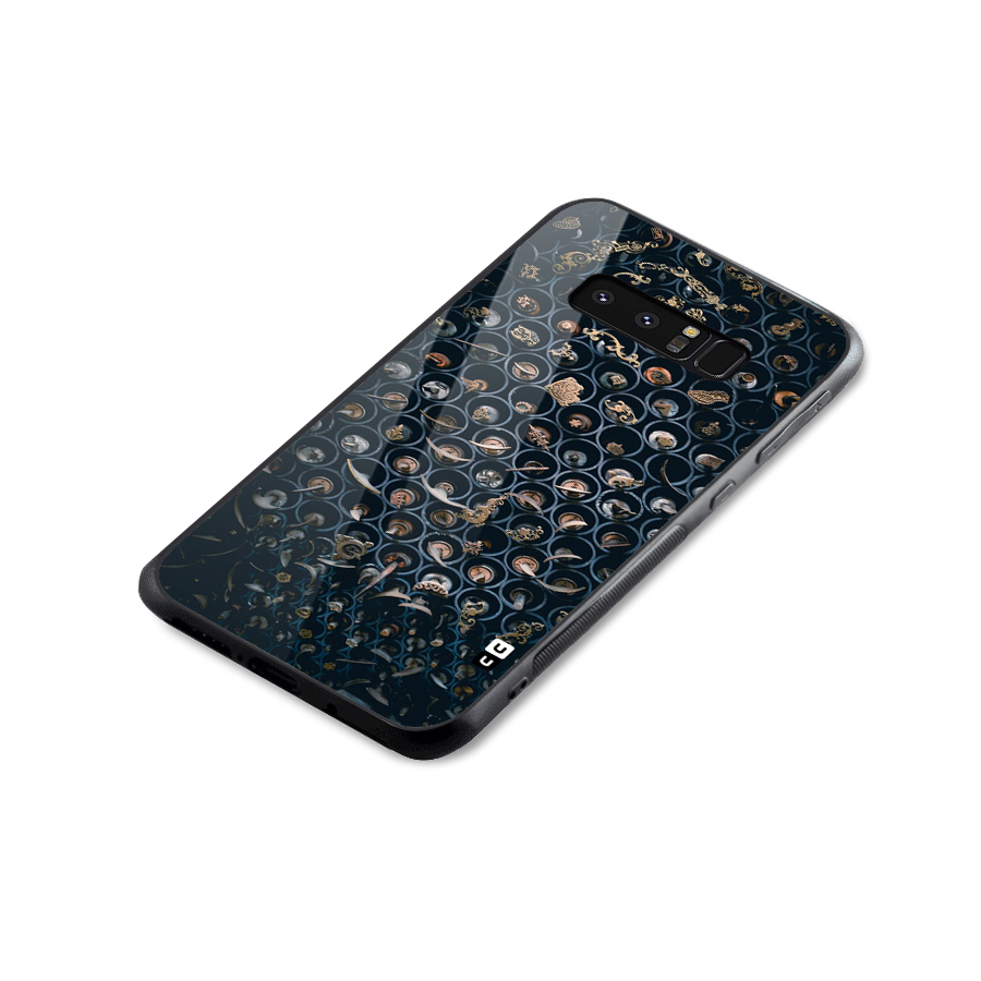 Ancient Wall Circles Glass Back Case for Galaxy Note 8