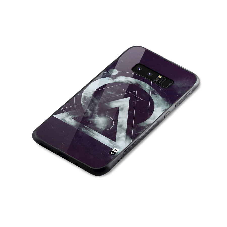 Basic Galaxy Shape Glass Back Case for Galaxy Note 8