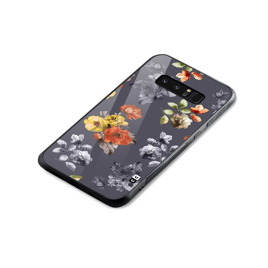 Beauty Art Bloom Glass Back Case for Galaxy Note 8