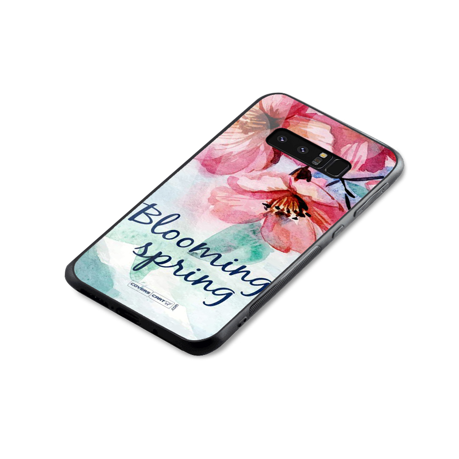 Blooming Spring Glass Back Case for Galaxy Note 8