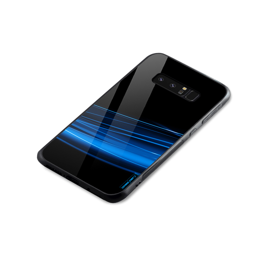 Blue Flow Glass Back Case for Galaxy Note 8