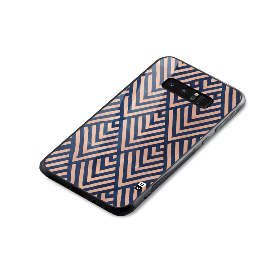 Blue Peach Glass Back Case for Galaxy Note 8