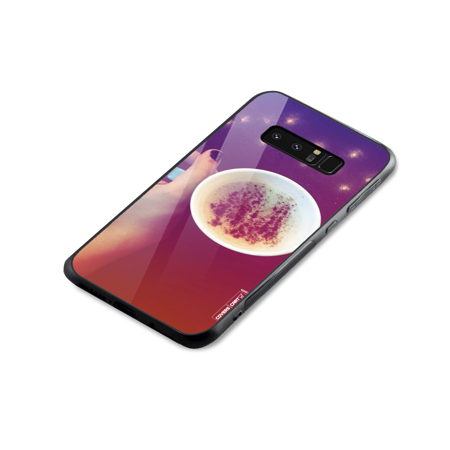 Bokeh Coffee Mug Glass Back Case for Galaxy Note 8