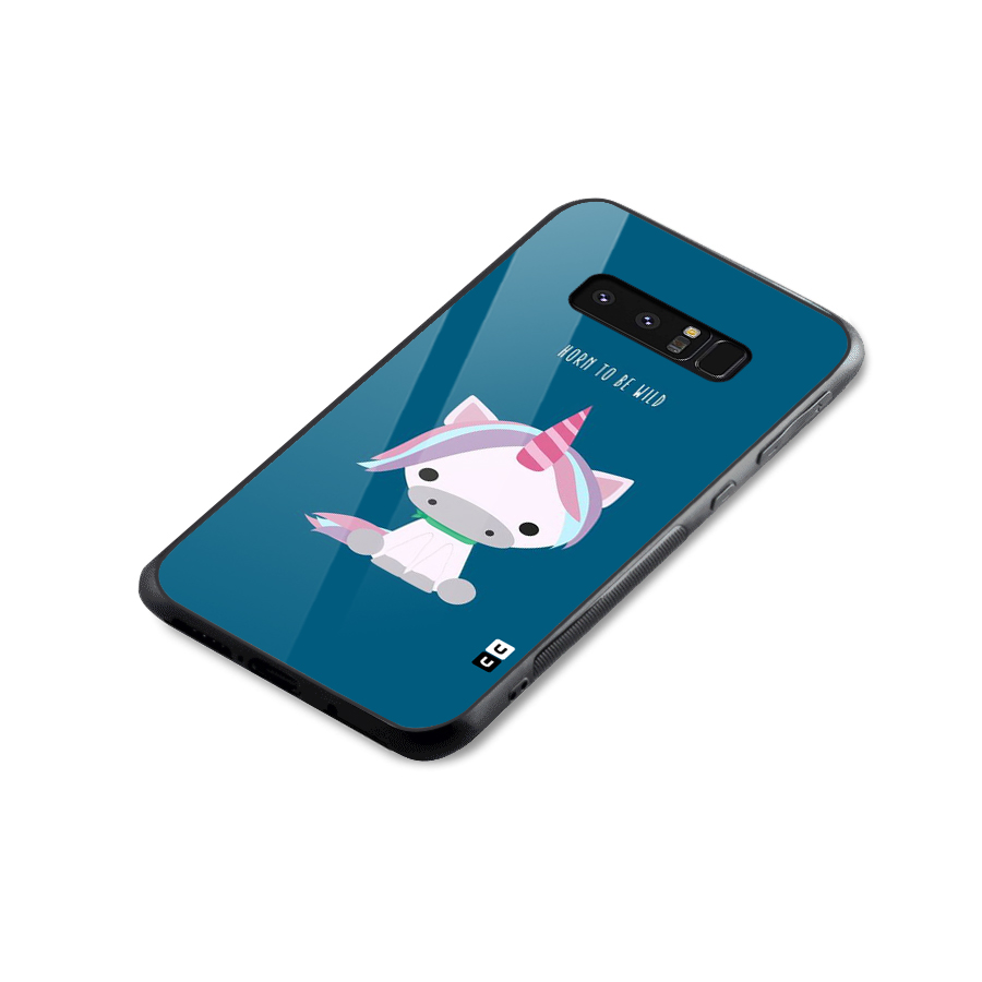Born Wild Unicorn Glass Back Case for Galaxy Note 8