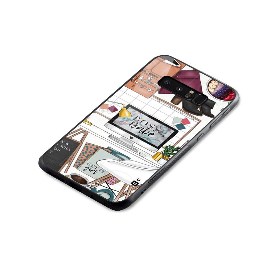 Boss Babe Glass Back Case for Galaxy Note 8