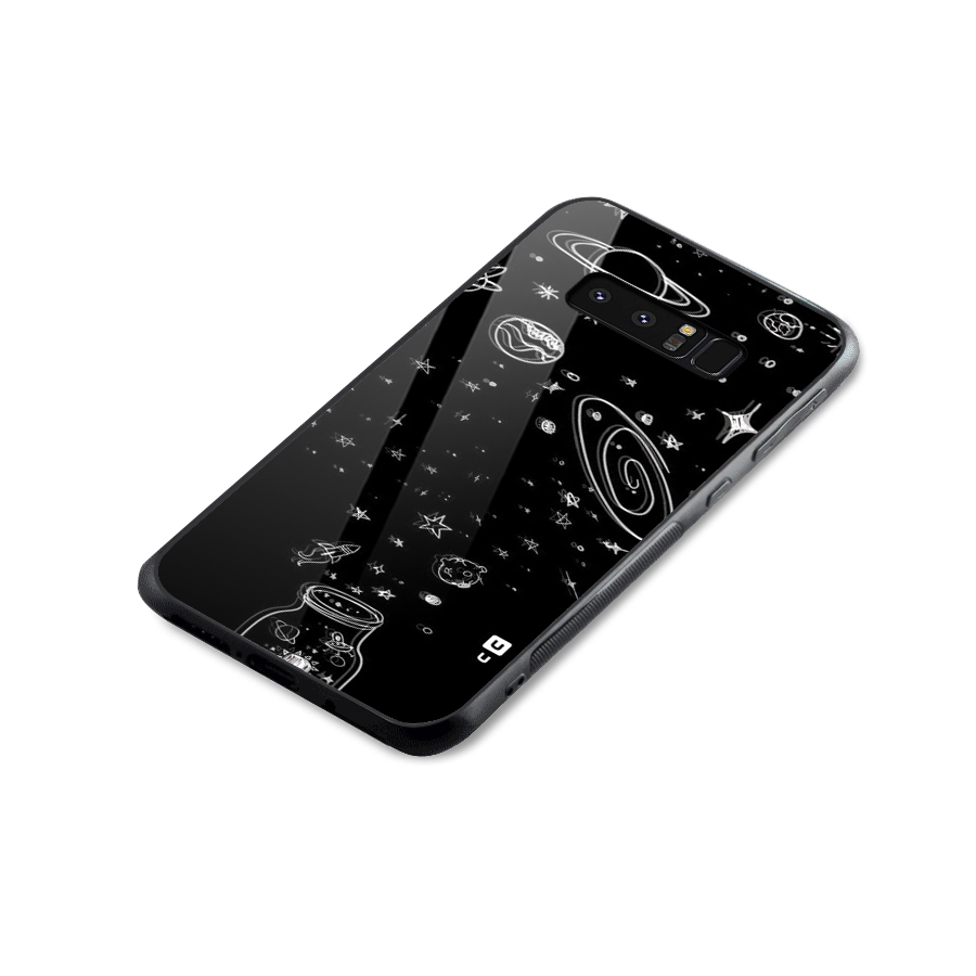 Bottle Of Stars Glass Back Case for Galaxy Note 8