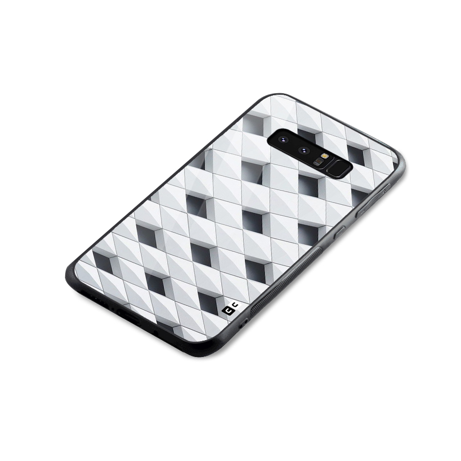 Building Pattern Glass Back Case for Galaxy Note 8