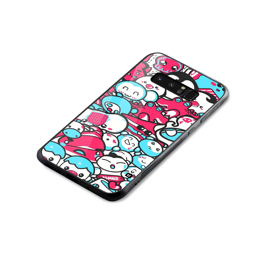 Bunny Quirk Glass Back Case for Galaxy Note 8