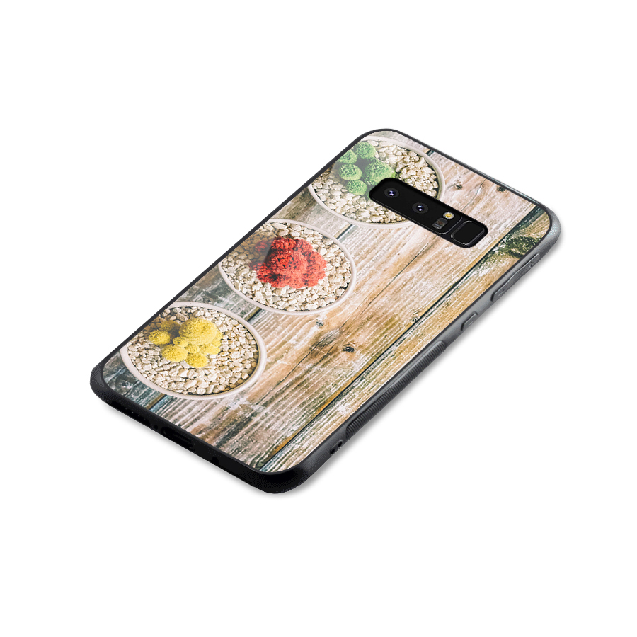 Cacti Decor Glass Back Case for Galaxy Note 8