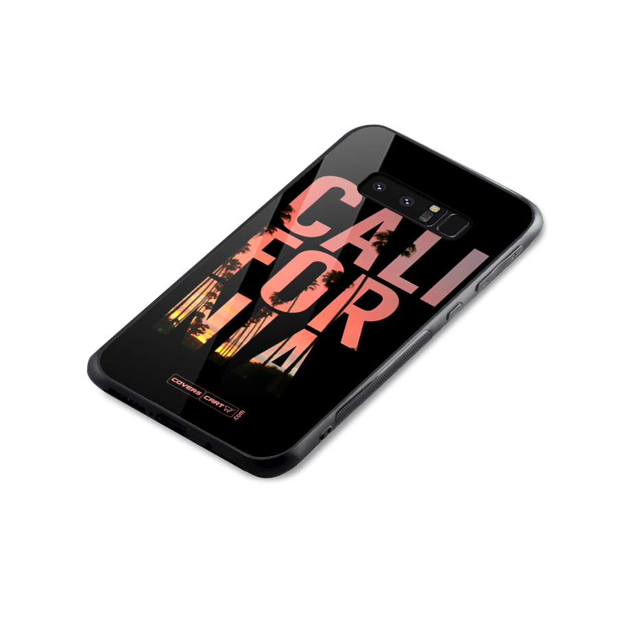 California Glass Back Case for Galaxy Note 8