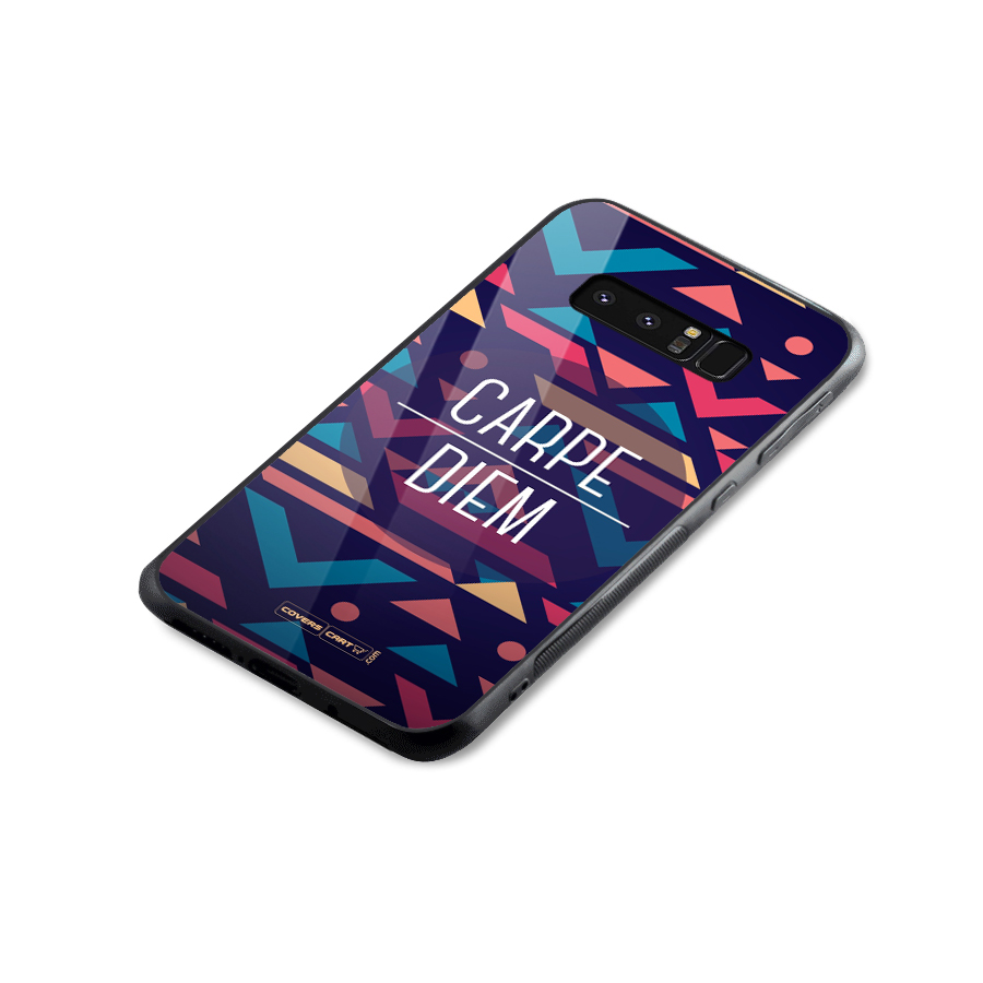Carpe Diem Glass Back Case for Galaxy Note 8