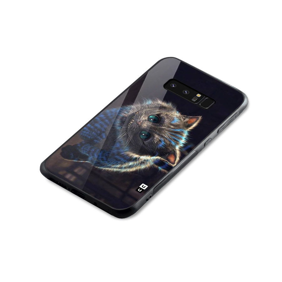Cat Smile Glass Back Case for Galaxy Note 8