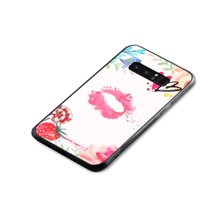 Chirpy Glass Back Case for Galaxy Note 8