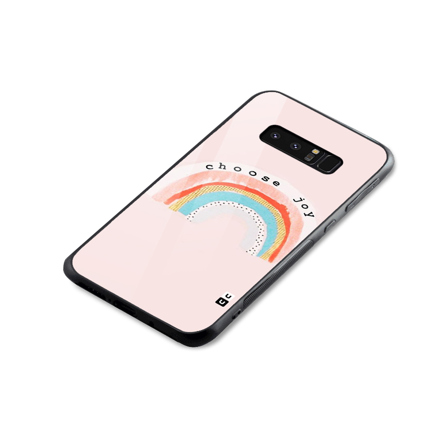 Choose Joy Glass Back Case for Galaxy Note 8