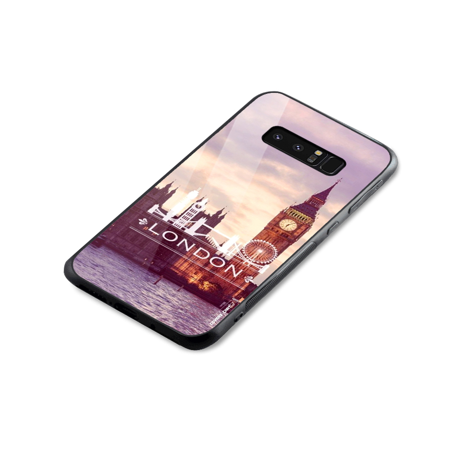 City Tower Glass Back Case for Galaxy Note 8