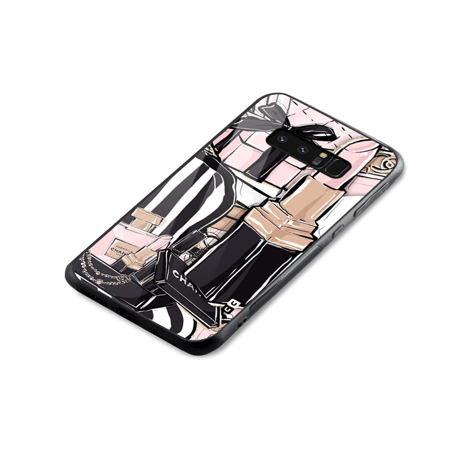 Class Girl Design Glass Back Case for Galaxy Note 8