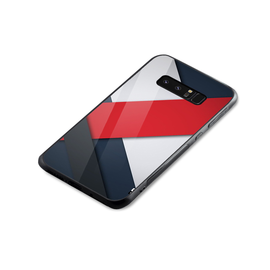 Classic Bold Glass Back Case for Galaxy Note 8