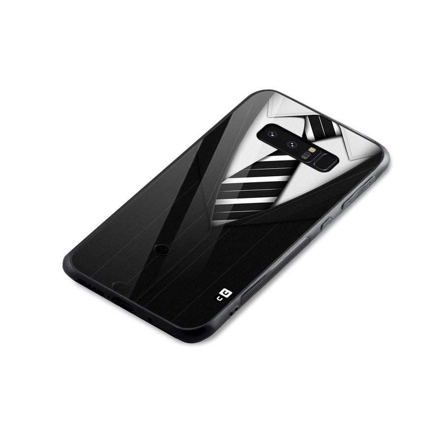 Classic Ready Suit Glass Back Case for Galaxy Note 8
