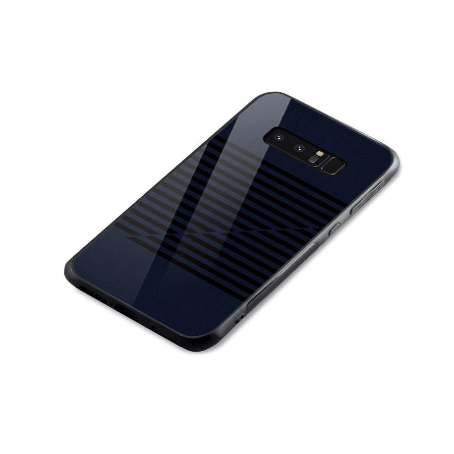 Classic Stripes Cut Glass Back Case for Galaxy Note 8