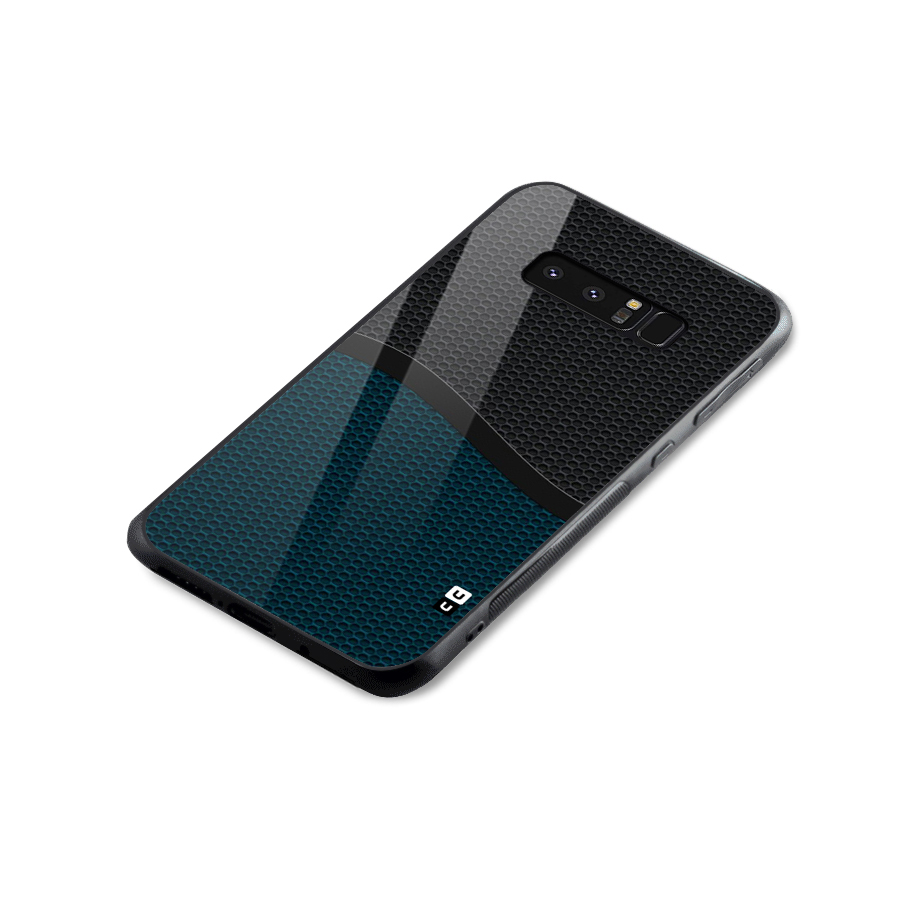 Classy Rugged Bicolor Glass Back Case for Galaxy Note 8