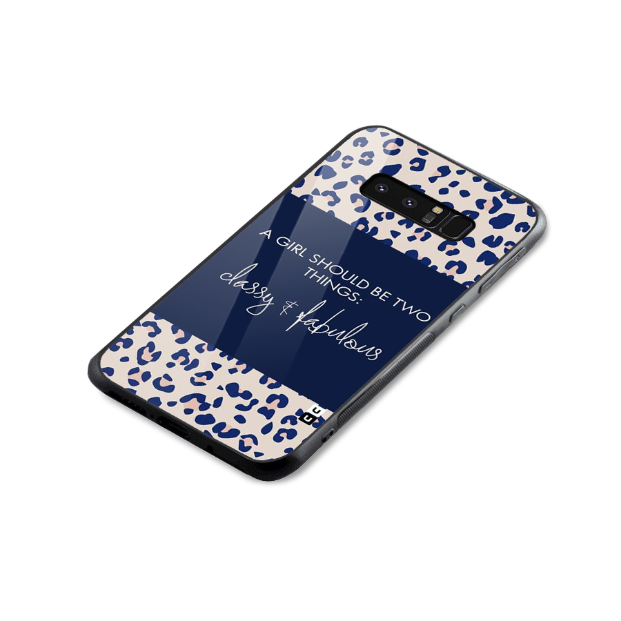 Classy and Fabulous Glass Back Case for Galaxy Note 8