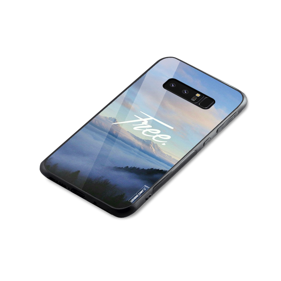 Cloudy Free Glass Back Case for Galaxy Note 8