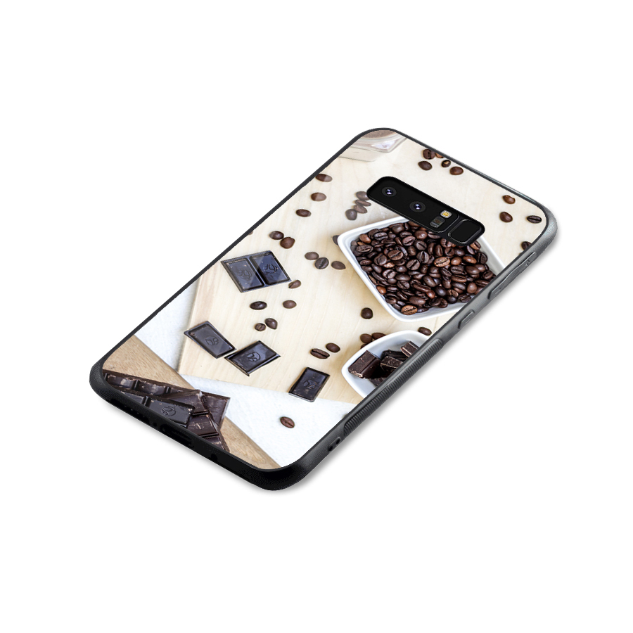 Coffee Beans and Chocolate Glass Back Case for Galaxy Note 8