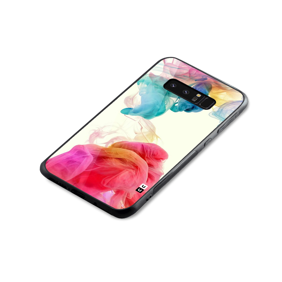 Colorful Splash Glass Back Case for Galaxy Note 8
