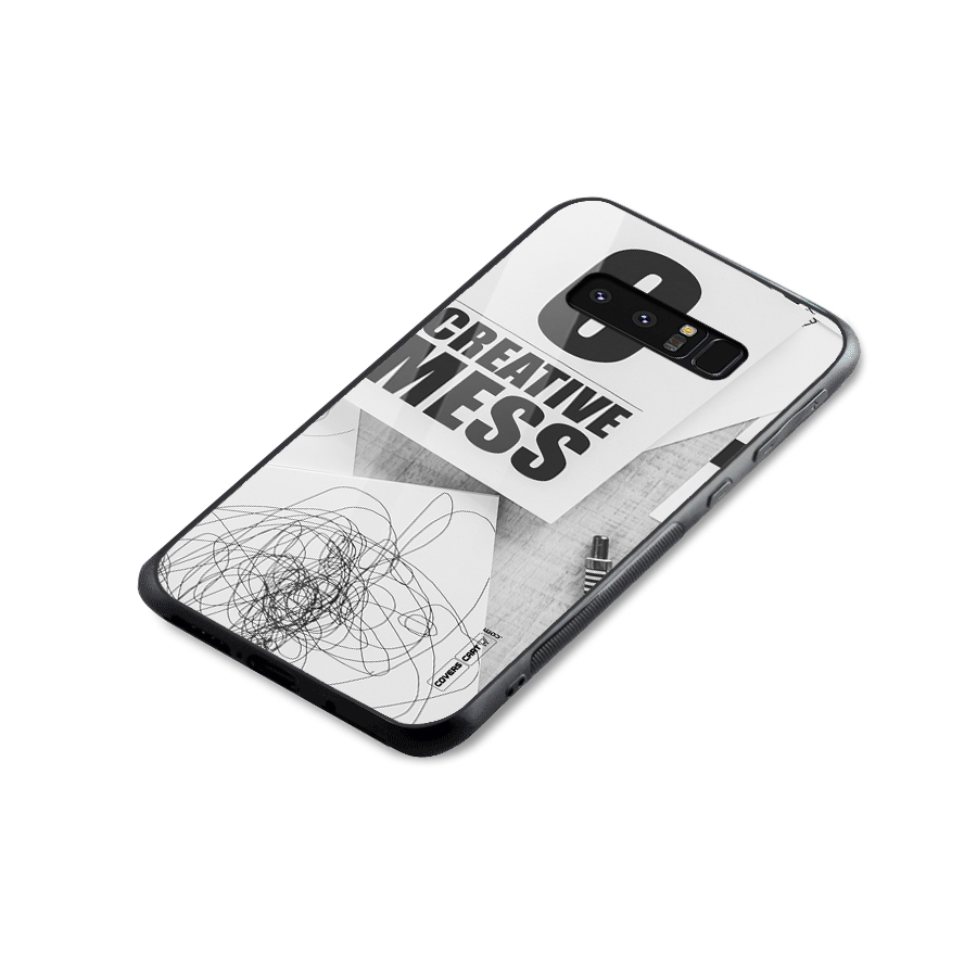 Creative Mess Glass Back Case for Galaxy Note 8
