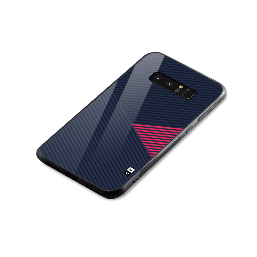 Criscros Stripes Glass Back Case for Galaxy Note 8