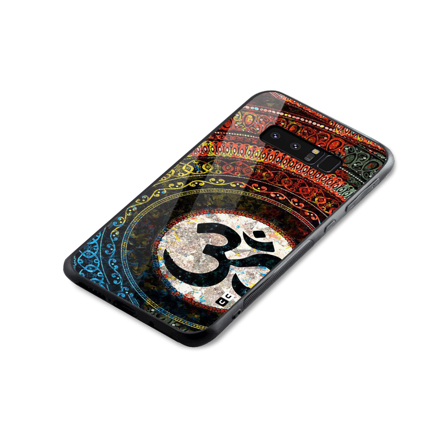 Culture Om Design Glass Back Case for Galaxy Note 8