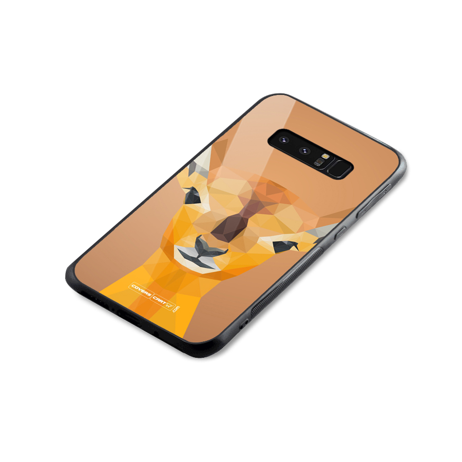 Cute Deer Glass Back Case for Galaxy Note 8
