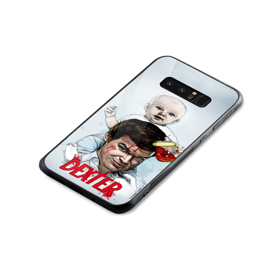 Dexter Artwork Glass Back Case for Galaxy Note 8