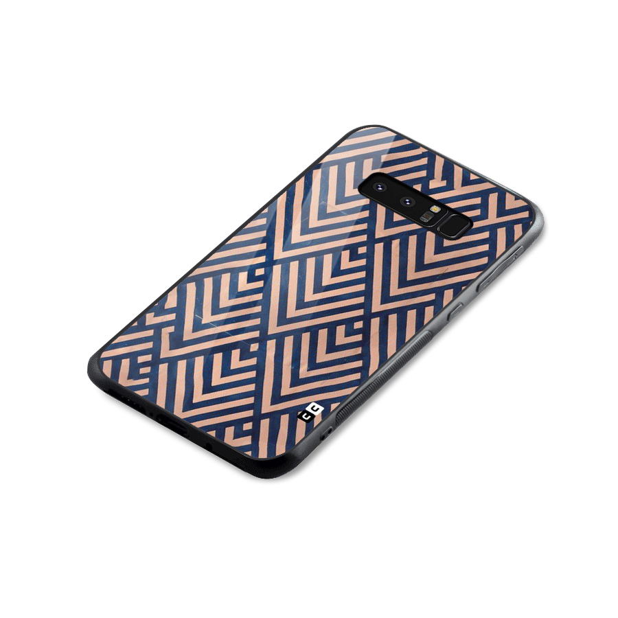 Diamond Blues Glass Back Case for Galaxy Note 8