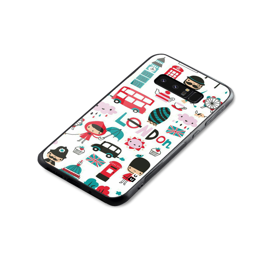 Double Decker Glass Back Case for Galaxy Note 8