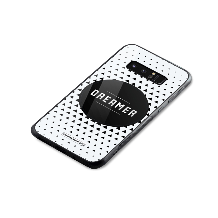 Dreamer Minimalist Glass Back Case for Galaxy Note 8
