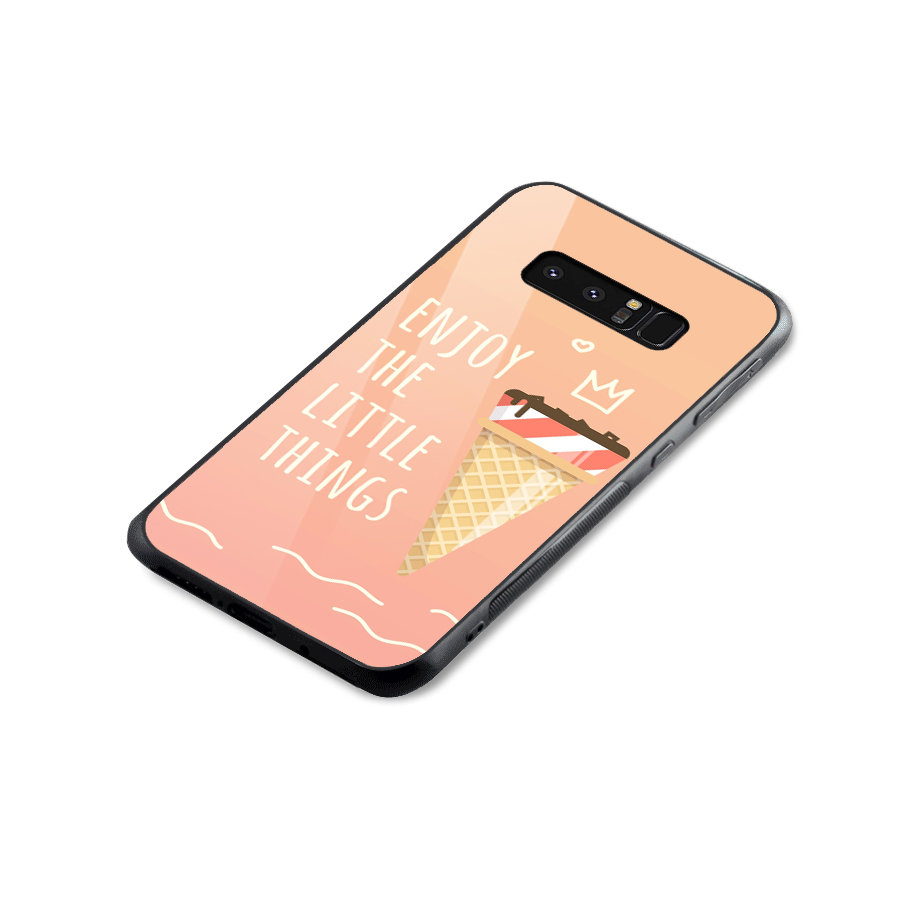 Enjoy the Little Things Glass Back Case for Galaxy Note 8