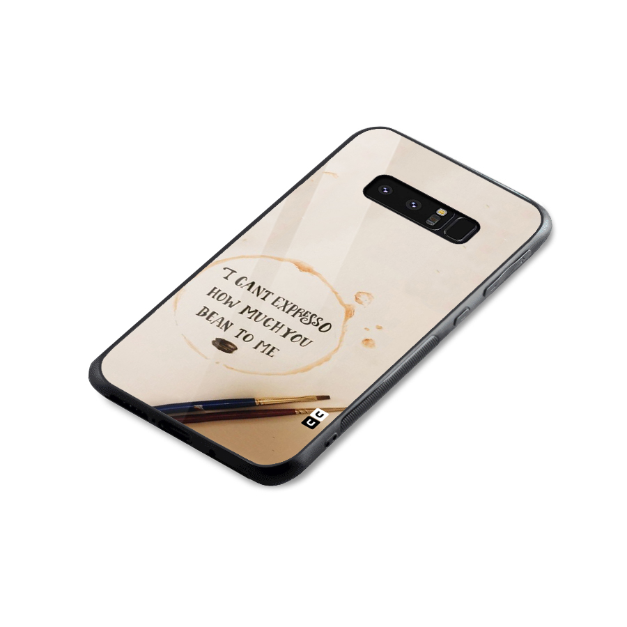 Espresso Bean Glass Back Case for Galaxy Note 8