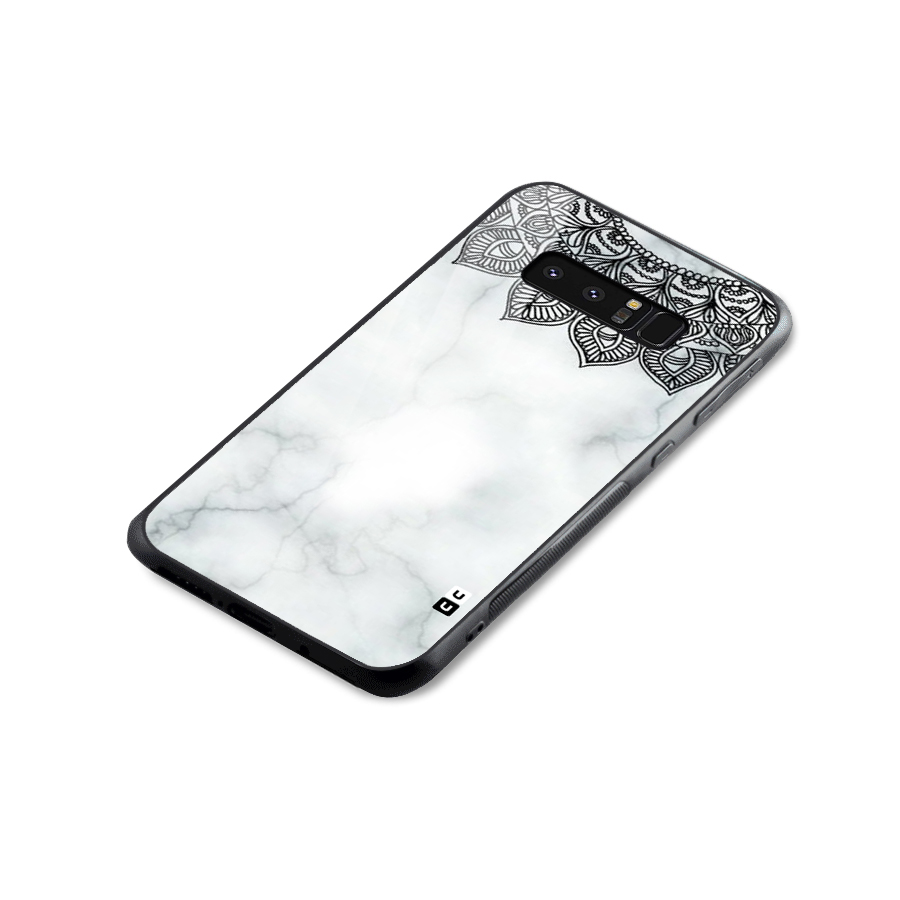 Exotic Marble Pattern Glass Back Case for Galaxy Note 8