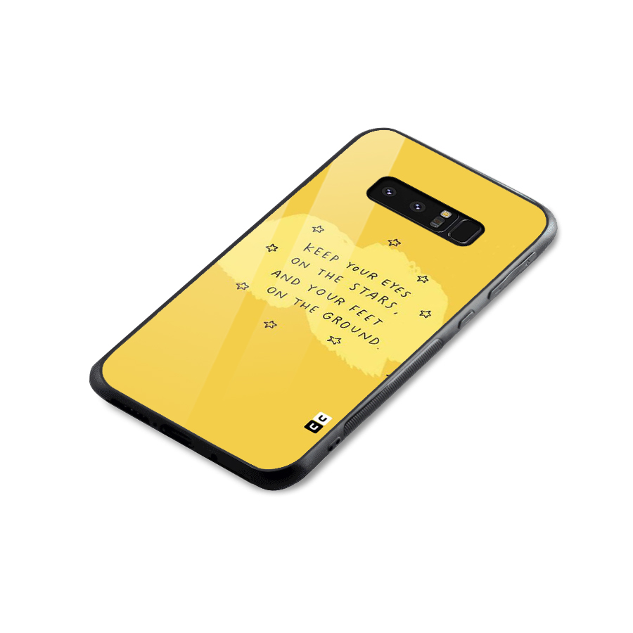 Eyes On Stars Glass Back Case for Galaxy Note 8