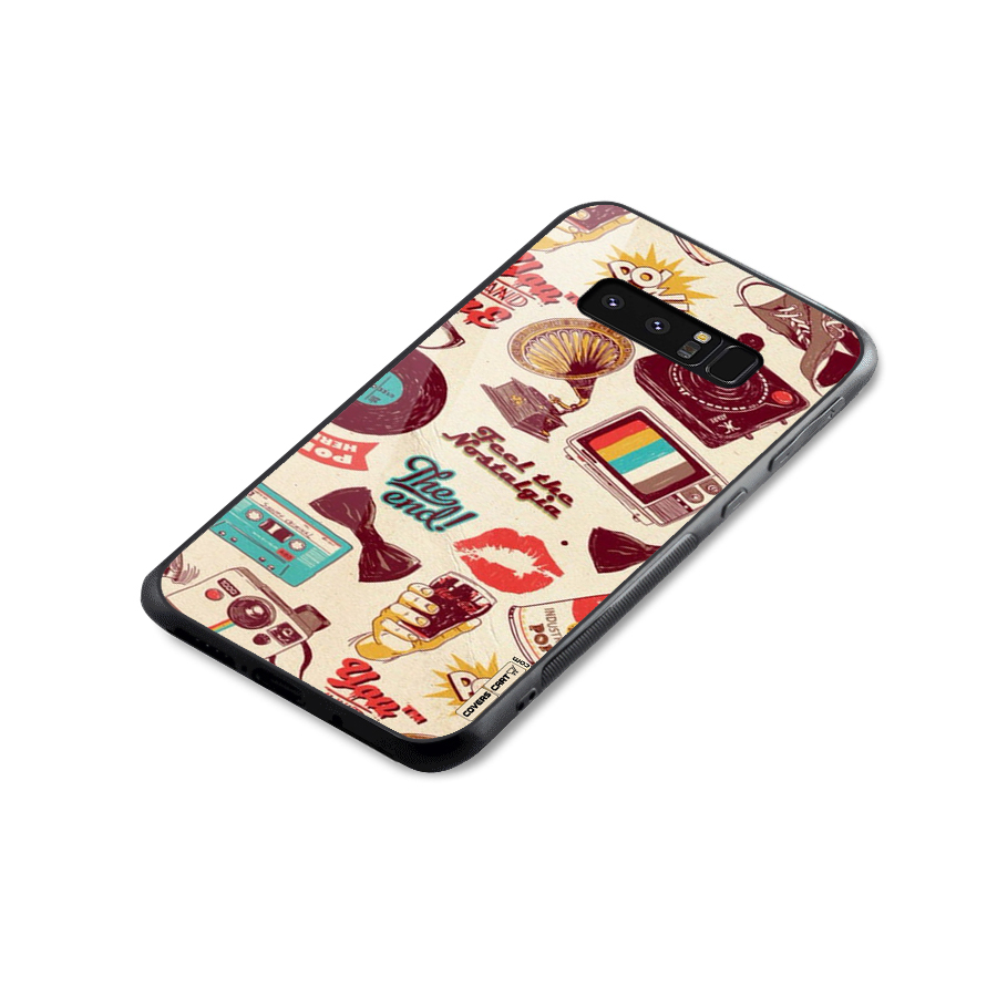 Feel The Nostalgia Glass Back Case for Galaxy Note 8