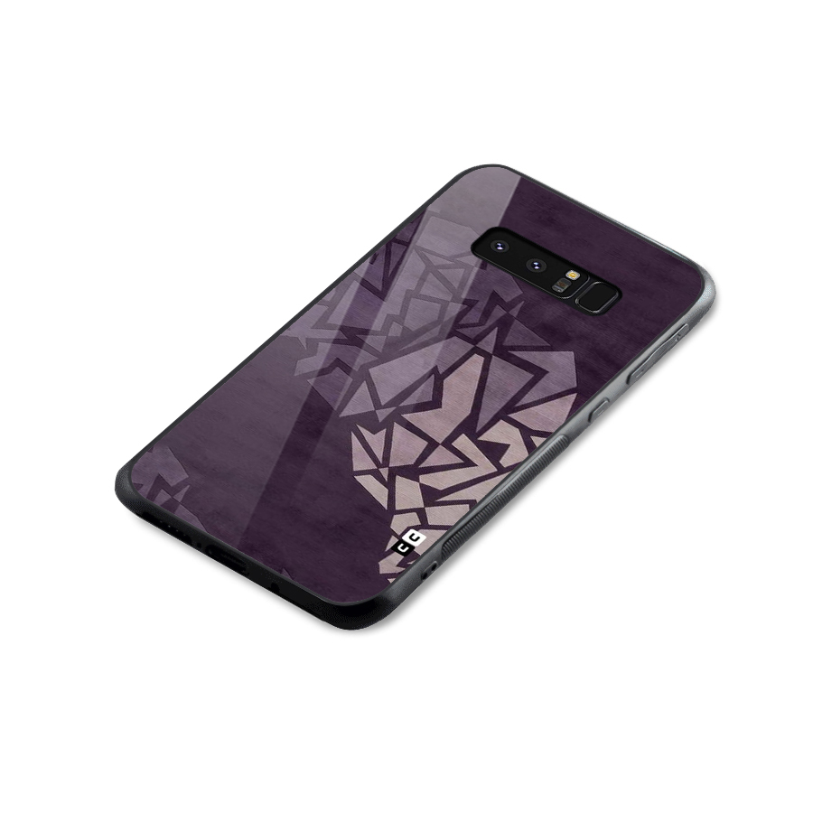 Fine Abstract Glass Back Case for Galaxy Note 8