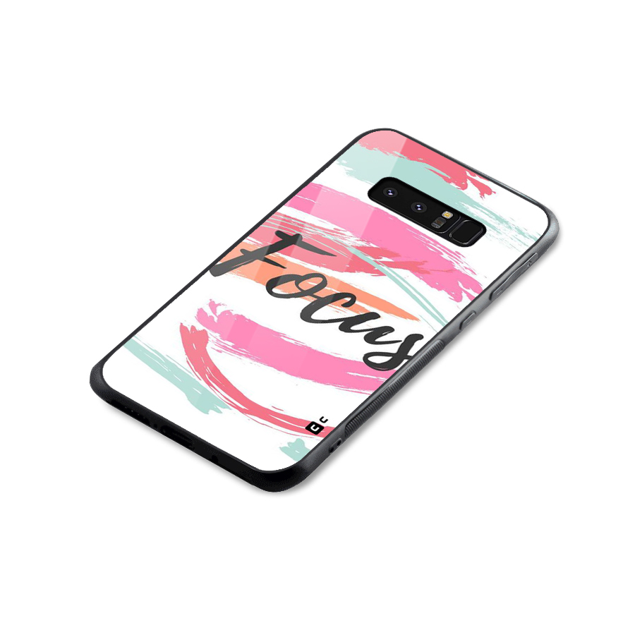 Focus Colours Glass Back Case for Galaxy Note 8